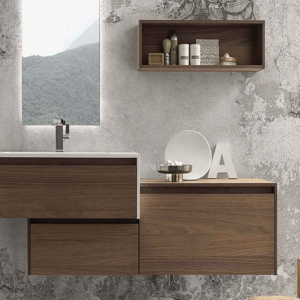 Affordable two levels bathroom cabinets